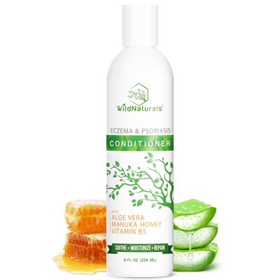 Wild Naturals Eczema and Psoriasis Treatment - Anti-Dandruff Deep Conditioner for Damaged, Dry Hair and Seborrheic Dermatitis Scalp