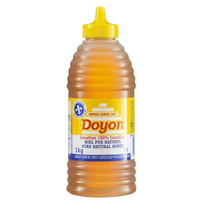 Doyon Honey Liquid White Squeeze Beehive,1kg/2.2 lbs.(Imported from Canada)