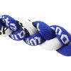 MapofBeauty 18" Fashion Three Braided Rope Sport Style Tornado Necklace (Royal Blue/White) view 2