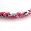 MapofBeauty 18" Three Braided Rope Sport Tornado Necklace (Pink/White) view 2