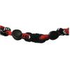 MapofBeauty 18" Fashion Three Braided Rope Sport Style Tornado Necklace (Black/Dark Red) view 3