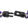 MapofBeauty 18" Fashion Three Braided Rope Sport Style Tornado Necklace (Purple/White) view 3