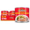 La Costea Refried Pinto Beans - Ready-to-Eat Canned Refried Beans for Mexican Food, Mexican Rice, Nacho Bean Dip, Bean Burrito, Carne Asada, Fajita & Taco Seasoning - 14.1oz, 12 Pack Canned Food view 1