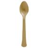 Boxed Gold Heavy Weight Plastic Spoons - (20 Pc) - Elegant, Durable for Upscale Parties & Events view 1