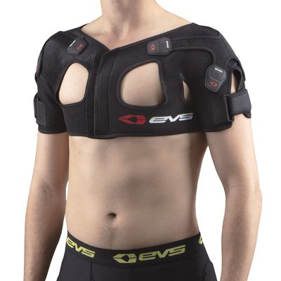EVS SPORTS SB05 Shoulder Brace | Compression Support & X-Strap Stabilization | Breathable Adjustable Fit | Large