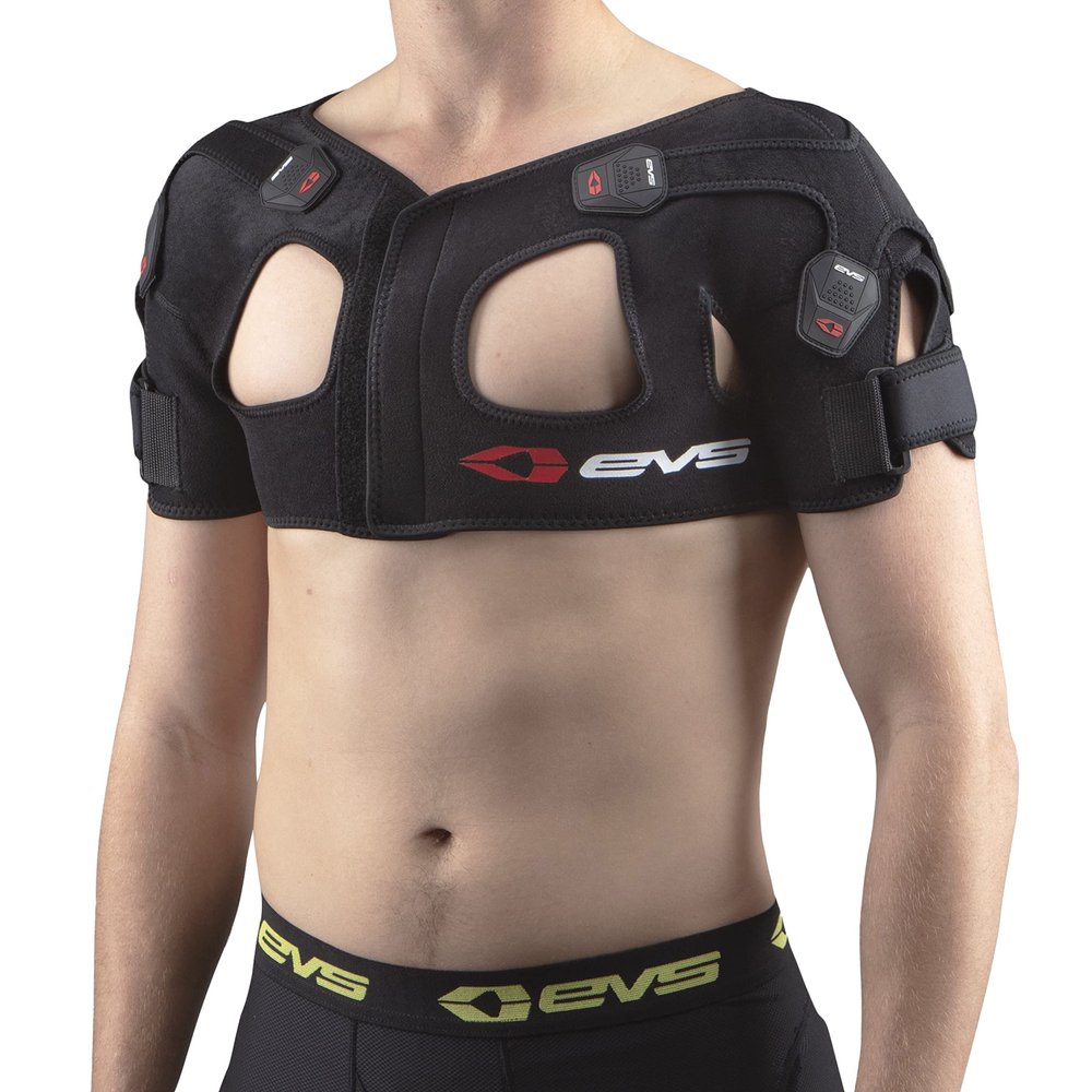 EVS SPORTS SB05 Shoulder Brace | Compression Support & X-Strap Stabilization | Breathable Adjustable Fit | Large