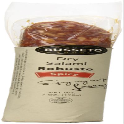 Busseto Salami, Spicy, Paperwrapped, 7.0 Ounce