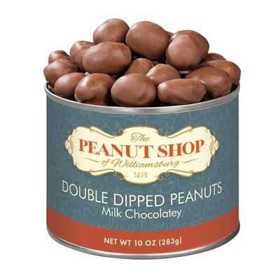 The Peanut Shop of Williamsburg Milk Chocolatey Covered Peanuts, 10 Ounce