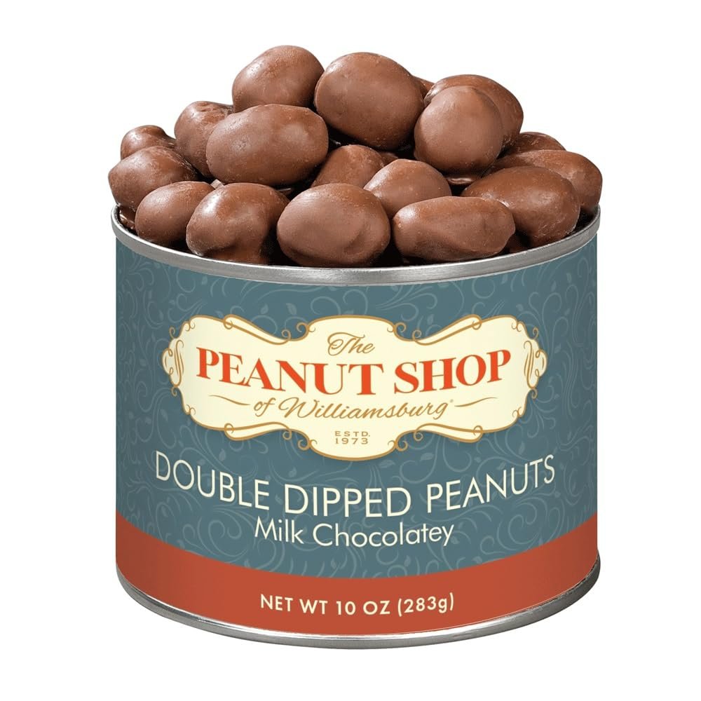 The Peanut Shop of Williamsburg Milk Chocolatey Covered Peanuts, 10 Ounce