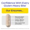 Enzymedica GlutenEase, Advanced Digestive Enzymes for Women and Men, Fast-Acting Formula for Bloating Relief & Digestive Health, Helps Break Down Gluten & Casein, 120 Capsules FFP view 2