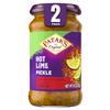 Pataks Hot Lime Pickle - Authentic Indian Relish w/Lime Dices, Mustard Seeds & Aromatic Spices - Perfect for Sandwiches, Curries, Salads & Cold Meats - Vegan Spicy Pickle - 10oz Jar (Pack of 2) view 1