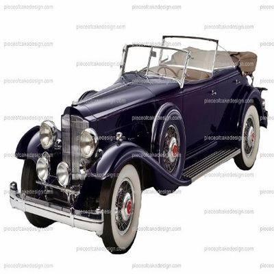 2" ~ Dark Purple Classic Car Birthday ~ Edible Cake/Cupcake Topper!!!