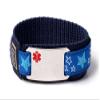 Allergic to Shellfish Kids Sport Medical ID Alert Bracelet with Red Emblem for Children. Size 6.5" Max. view 1