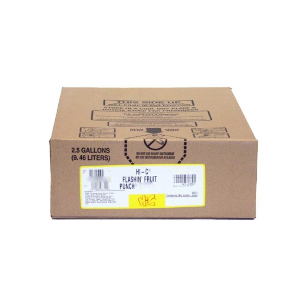 Supply Depot HI-C Flashin Fruit Punch Syrup 2.5 Gallon Bag in Box BIB Sodastream, 320 Fl Oz (Pack of 1)