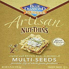 Blue Diamond Artisan Multi Seeds Nut Thins (Wheat & Gluten Free) Buy Twelve Boxes And Save Each Box Is 4.25 Oz (Case Of 12)