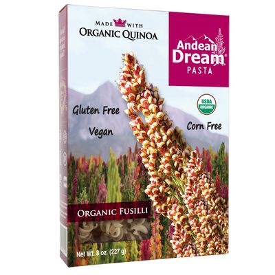 Andean Dream Fusilli Quinoa Pasta Gluten Free 8 Oz (Pack of 12)