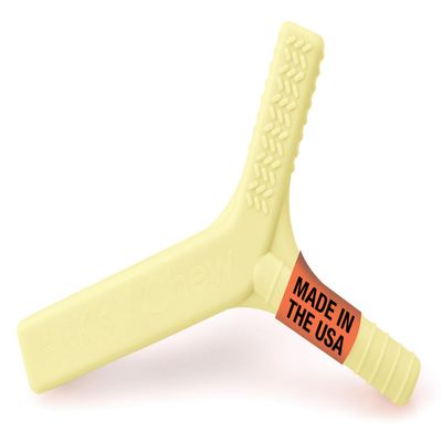 ARK Y-Chew Sensory Chew, Sensory Toys for Kids and Adults, Chew Fidget for Autism, ADHD, SPD, Anxiety, Medical-Grade Oral Motor Therapy Tools, Standard, Softest, Light Yellow