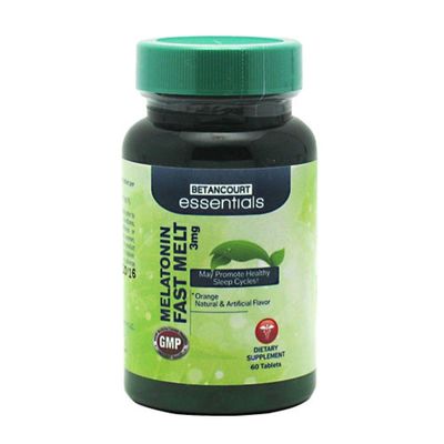 Betancourt Essentials Sleep Quicker Melatonin Fast Melt 3 mg, 60 Count