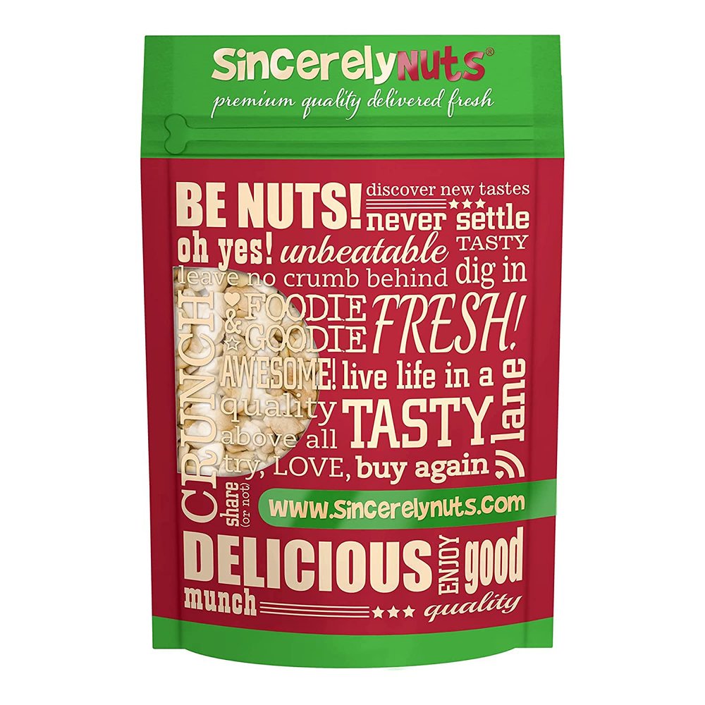 Sincerely Nuts - Raw Cashews Pieces Unsalted | Healthy Snack, Source of Protein | Keto and Paleo Friendly Gourmet Quality Vegan | Organic Cashew Nuts Bulk,1 (LB) Bag