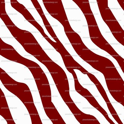 1/8 ~ Maroon Zebra Print Birthday ~ Edible Cake/Cupcake Topper!!!