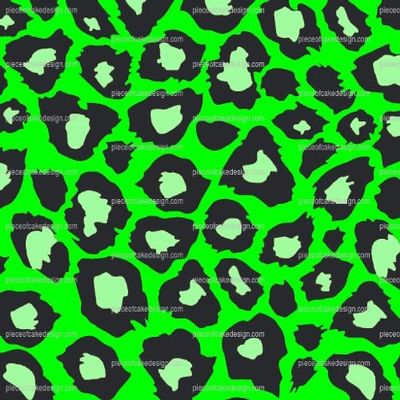 1/8 ~ Green Leopard Print Birthday ~ Edible Cake/Cupcake Topper!!!