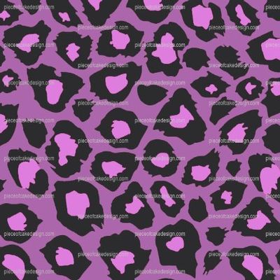 1/8 ~ Purple Cheetah Print Birthday ~ Edible Cake/Cupcake Topper!!!