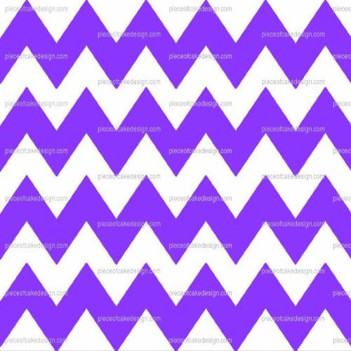 1/8 ~ Aztech Purple Chevron Birthday ~ Edible Cake/Cupcake Topper!!!