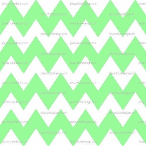 1/4 ~ Mint Green Chevron Birthday ~ Edible Cake/Cupcake Topper!!!