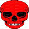 2" ~ Red Skull Birthday ~ Edible Cake/Cupcake Topper!!! view 1