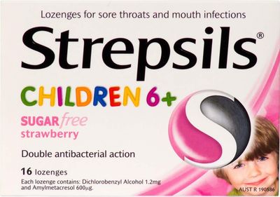 Strepsils Children 6+ Strawberry - 24 Lozenges