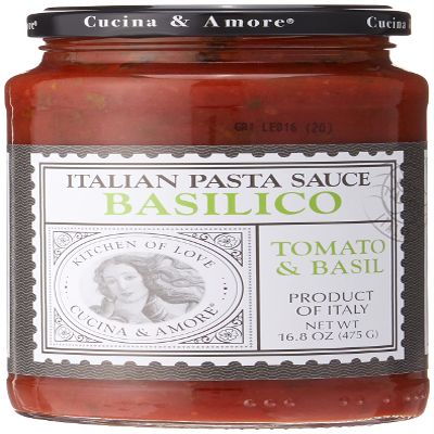 Cucina & Amore, Sauce Tomato Basil, 16.8 Ounce