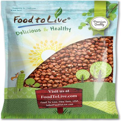 Food to Live - Raw Hazelnuts, 8 Pounds Filberts, Whole Nuts, No Shell, Unsalted, Kosher, Vegan, Bulk. Wholesome Snack. Rich in Vitamin E. Great for Baking, Trail Mixes, as a Topping.