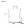 Heiko 003263600 Paper Bags, Handbag, Flat Handles, Plain White, Pack of 50 view 4
