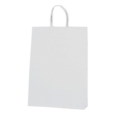 Shimojima Heiko Handbag, Paper Bags, Smooth Bags, For 2 Years, White, 12.6 x 4.5 x 17.7 inches (32 x 11.5 x 45 cm), 25 Pieces