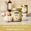 DeLallo Minced Roasted Garlic, Packed in Olive Oil to Preserve Smoky Flavor, Recipe Ready for Pasta Sauces, Meats and Marinades, Non-GMO, Vegan, Gluten-Free, 5 oz Jar, (4 Pack) view 2