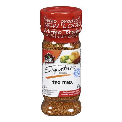 Club House Signature Blends Tex Mex One Step Seasoning, 136g/4.8oz, (Imported from Canada)