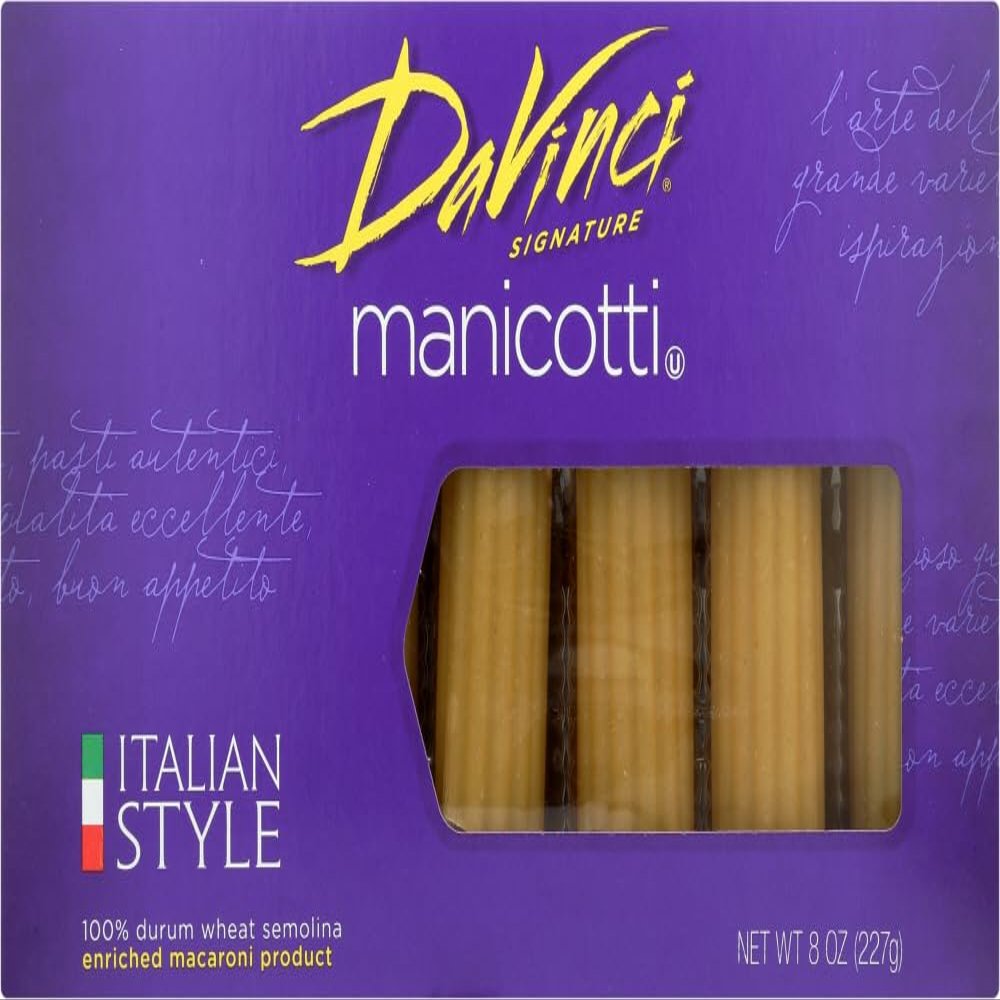 Davinci Cannelloni-Manicotti Pasta (12x8Oz)