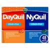 Vicks DayQuil and NyQuil Combo Pack, Cold & Flu Medicine, Powerful Multi-Symptom Daytime and Nighttime Relief For Headache, Fever, Sore Throat, Cough, 48 Count, 32 DayQuil and 16 NyQuil Liquicaps view 1