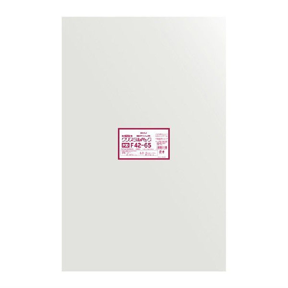 Shimojima F42-65 Transparent OPP Bags, Crystal Pack, For Clothing, 50 Pieces, Thickness 0.03 x Width 16.5 x Height 25.6 inches (0.03 x 420 x 650 mm)
