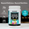 INVIGOR8 Superfood Grass Fed Whey Protein Isolate Shake French Vanilla Gluten-Free and Non GMO Meal Replacement with Probiotics and Omega 3 (483g) view 3