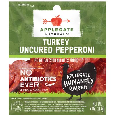 Applegate Naturals Uncured Turkey Pepperoni, 4oz