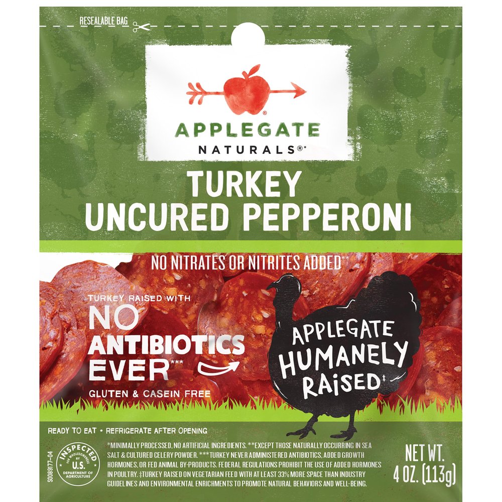Applegate Naturals Uncured Turkey Pepperoni, 4oz