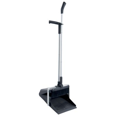 MSV 100070.01 Folding Shovel with Broom Plastic Black 30 x 10 x 85 cm