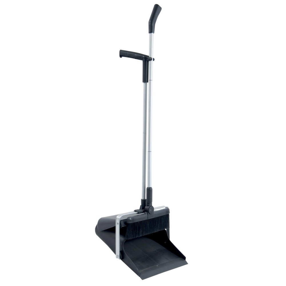 MSV 100070.01 Folding Shovel with Broom Plastic Black 30 x 10 x 85 cm