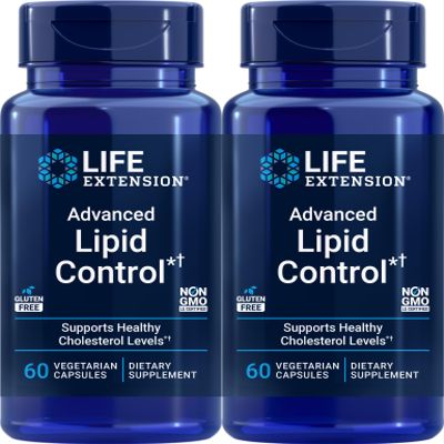 Life Extension Advanced Lipid Control 60 Vegetarian Capsules (Pack of 2)
