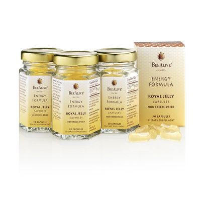 BeeAlive Royal Jelly Capsules - 3 Month Supply - 150 mg - 90 Capsules