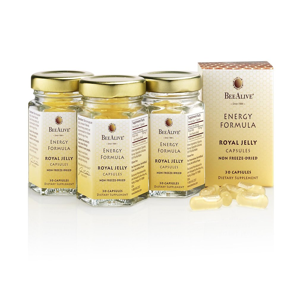BeeAlive Royal Jelly Capsules - 3 Month Supply - 150 mg - 90 Capsules