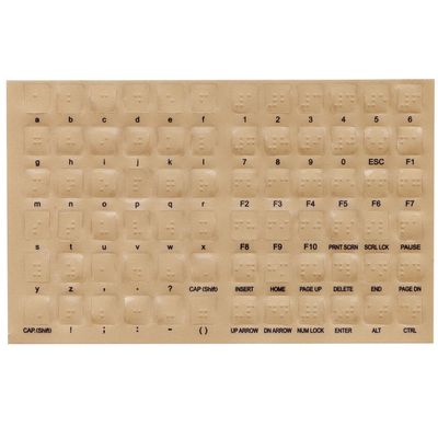 Braille Overlays for Computer Keyboards