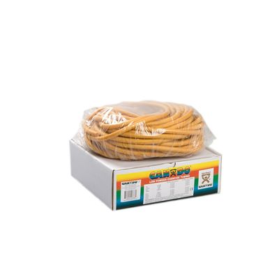 CanDo 5 Piece Exercise Tubing Set, Yellow Through Black, 100 Feet