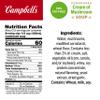 Campbells Condensed 98% Fat Free Cream of Mushroom Soup, 10.5 Ounce Can view 2